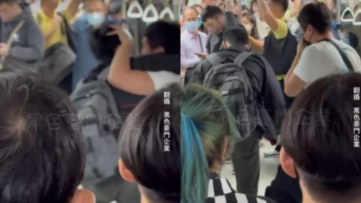 2人疑似因踩到鞋子而引發爭執，後續將被移送簡易庭裁處。（圖／翻攝自黑色豪門企業）