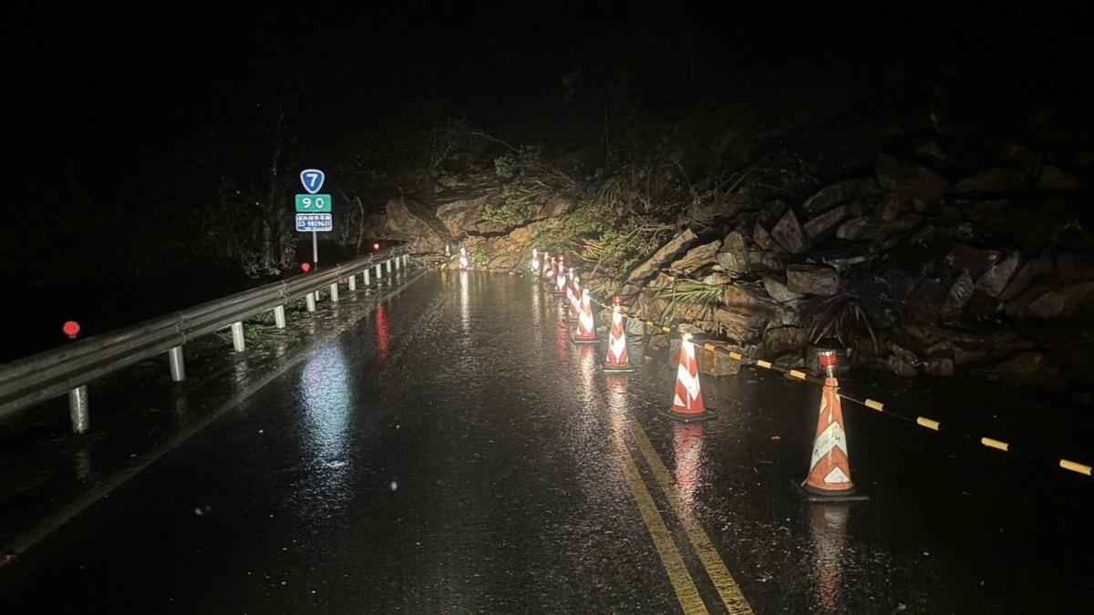 豪雨炸宜蘭!北橫「台7線英士段」坍方 道路暫時封閉