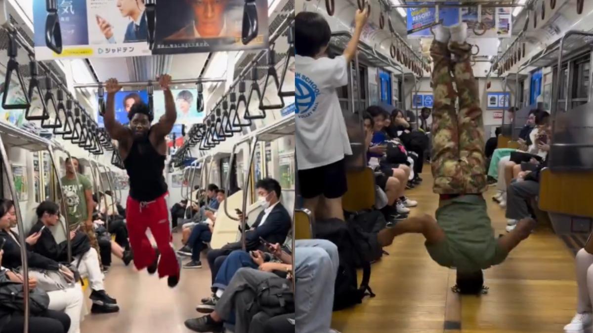 外國客日電車車廂內突「尬舞」嚇壞學生妹　日網怒轟：滾回去