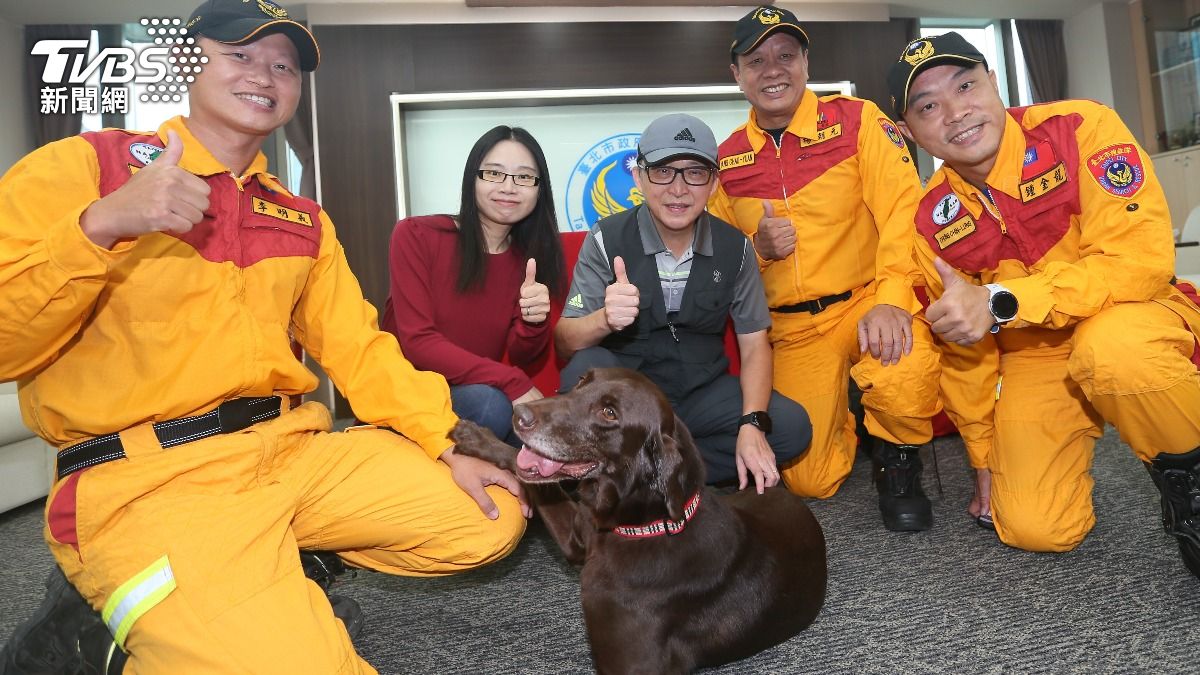 退役搜救犬Uny喜獲新家! 消防局寄養計畫讓牠安享晚年