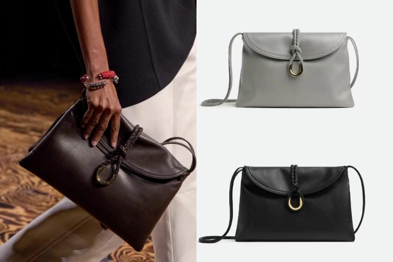 Bottega Veneta全新絲滑皮革材質。(圖/Bottega Veneta提供)