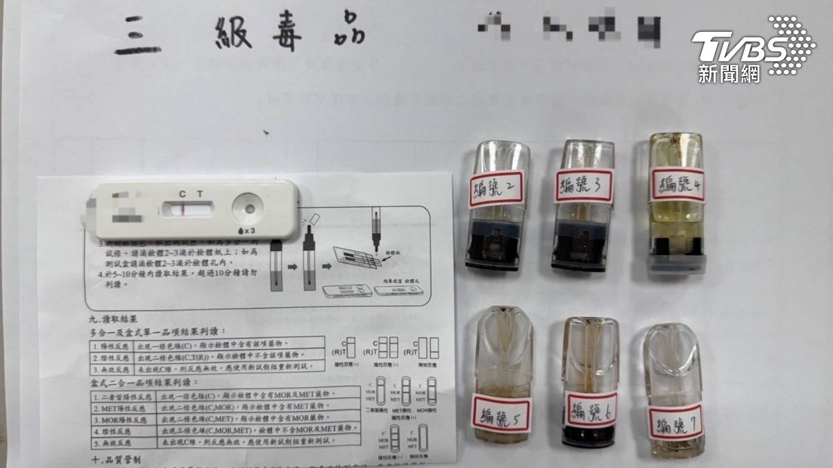 警方從嫌犯車內搜出6顆菸彈。（圖／TVBS）