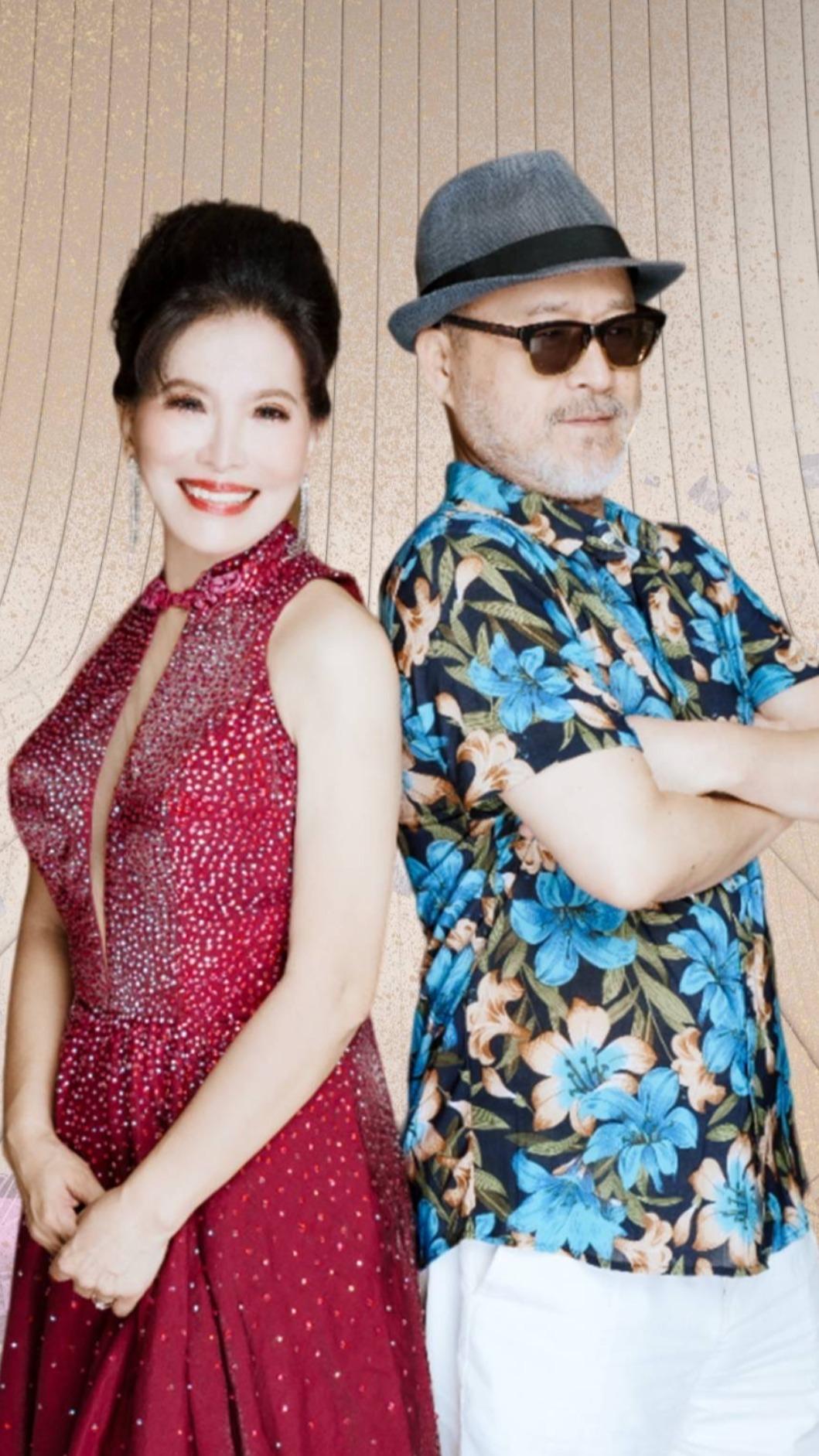 班鐵翔(右)非常支持老婆參賽,Celine為了這次比賽努力瘦了10公斤。(圖/班鐵翔提供)