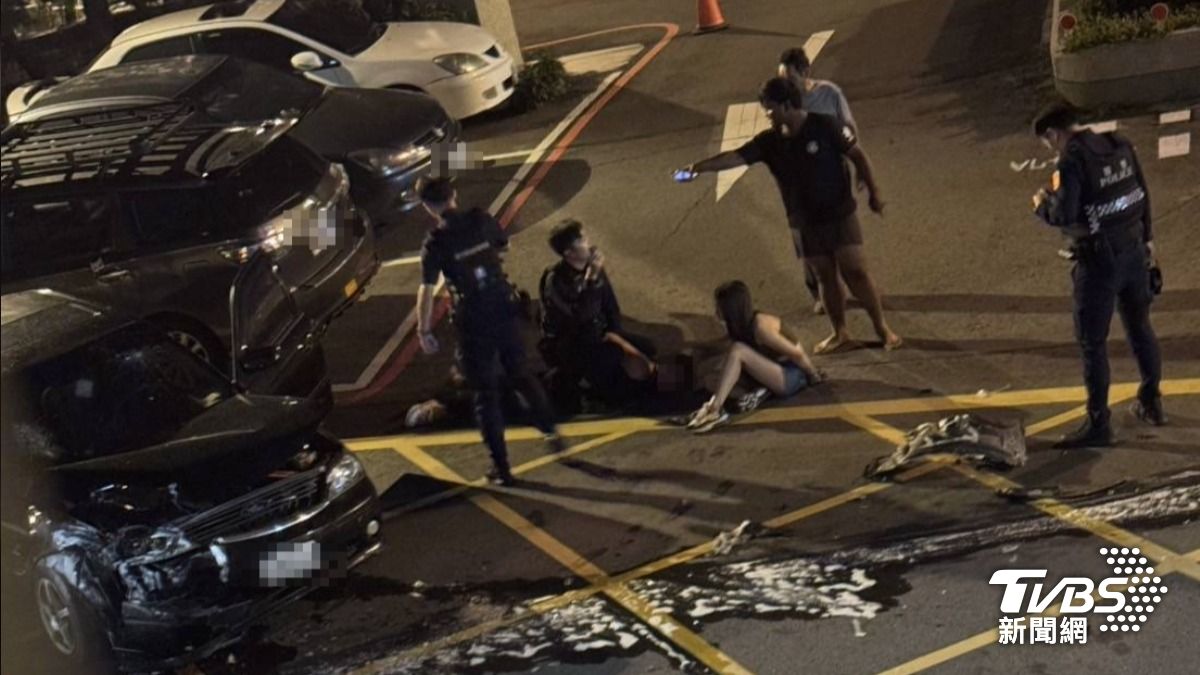 有片／新竹男載熱褲妹「拒檢還撞警」　車內搜出安毒、菸彈