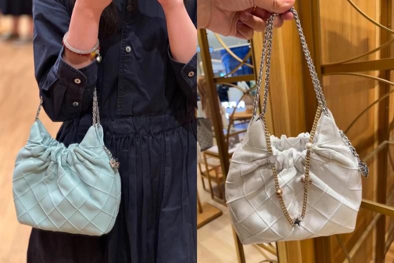 TORY BURCH新品「迷你垃圾袋包」。(圖/翻攝自TORY BURCH官網)
