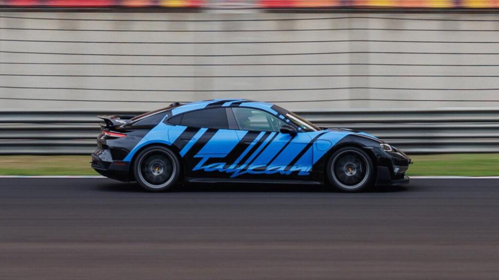 Taycan Turbo GT with Weissach Package配備Active Ride主動試車高控制系統,得以有效穩定車身。(圖/ Porsche提供)