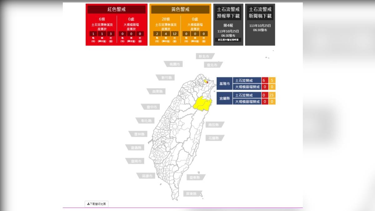 大雨不停!農業部發警戒 暖暖、南澳等地留意土石流風險