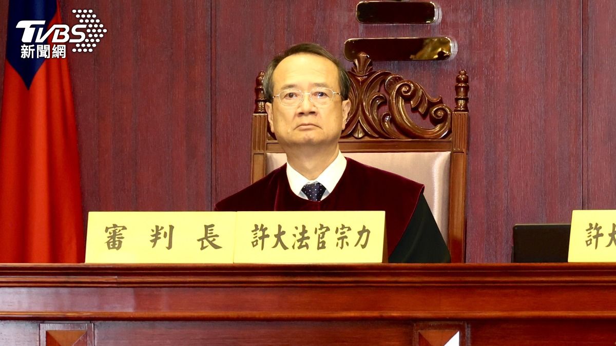 司法院長兼大法官許宗力。（圖／潘建樺攝）