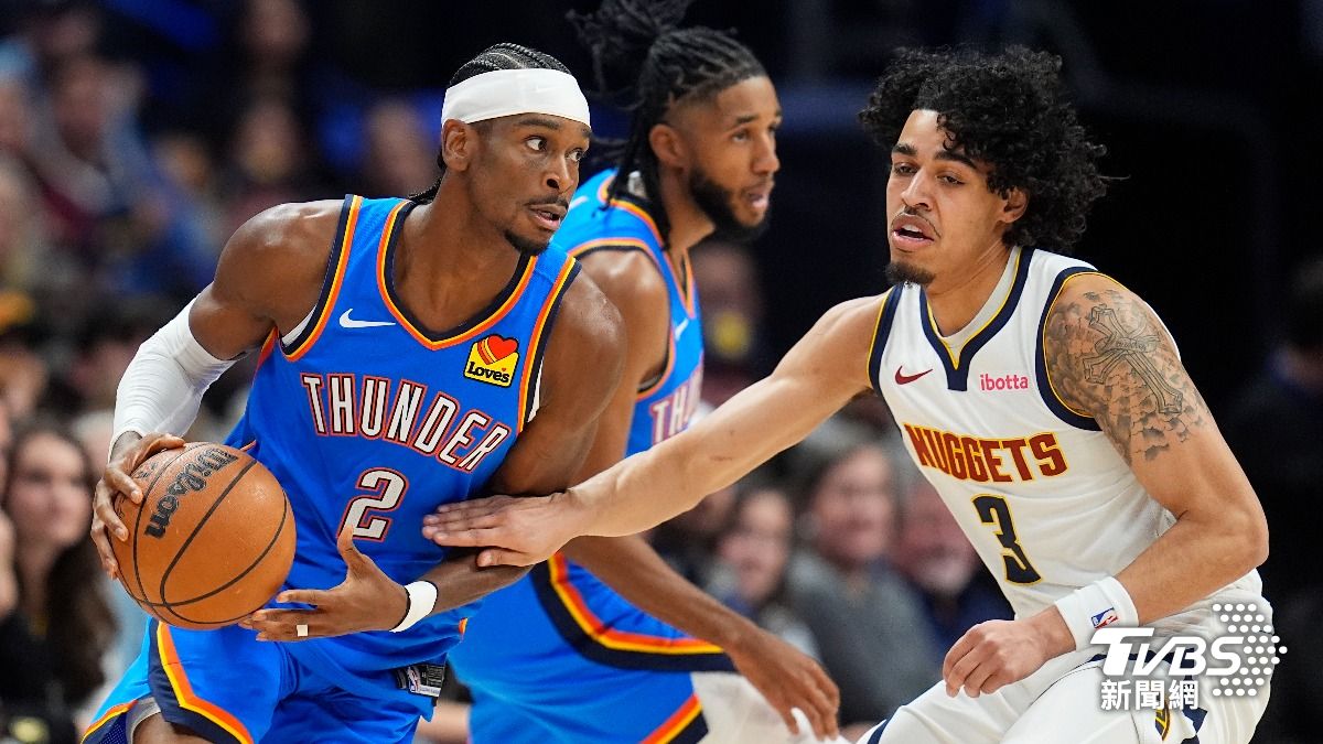 NBA金塊開幕戰受挫 87比102不敵雷霆、SGA最高28分