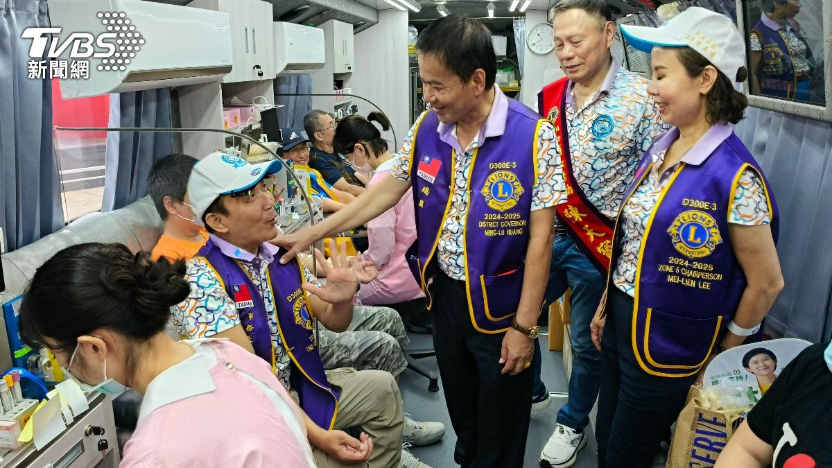 國際獅子會300E-3區協辦的大型捐血活動。(圖/林雅婷攝)