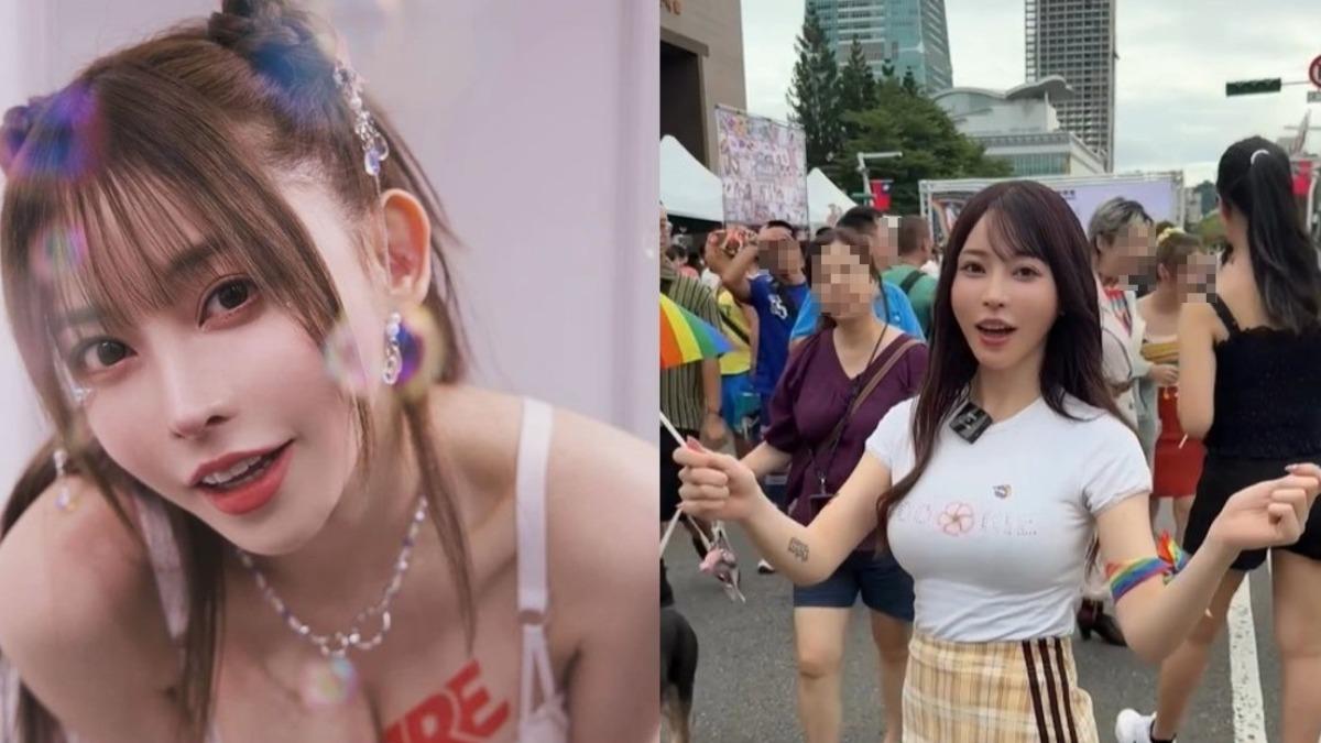 其實日本鄉民也不用到處問在哪,七瀨今天在台北參加同志遊行。(圖/翻攝自IG@nanase_alice_all)