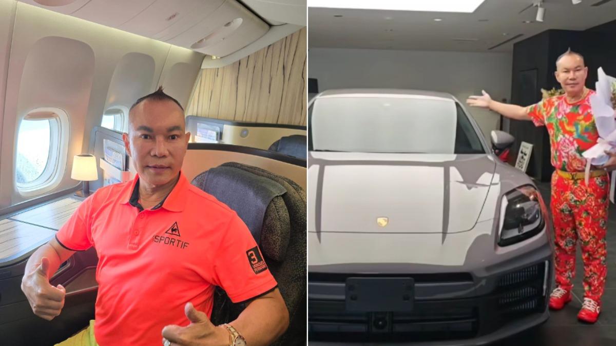 竹北吊車大王嗨喊「三喜臨門」!曬新保時捷:股價大漲100趴