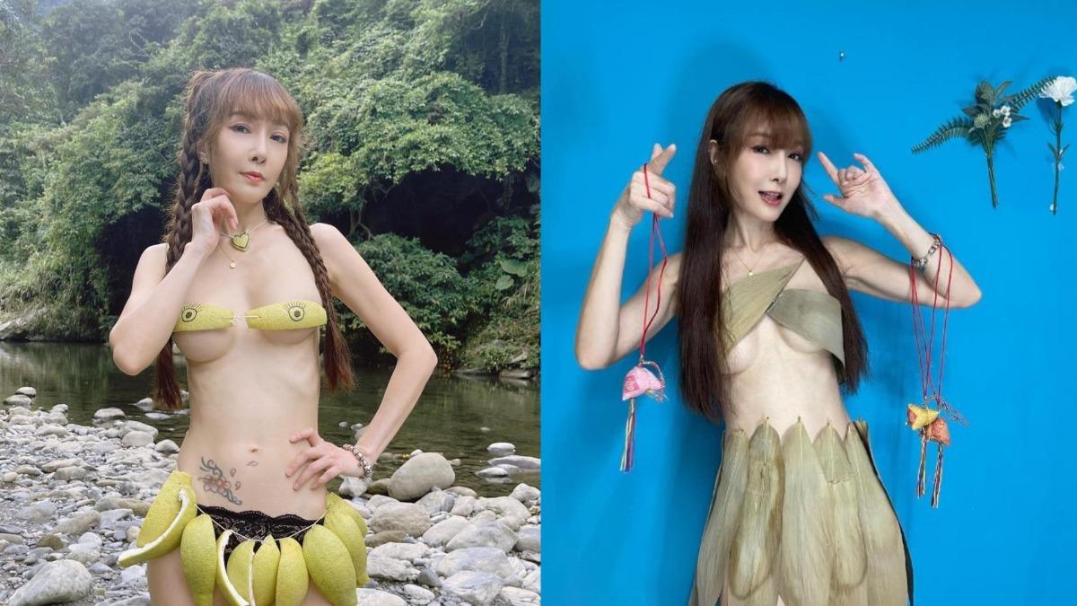 胡文英的穿著打扮風格一向大膽。(圖/翻攝自胡文英臉書)