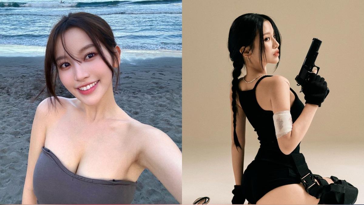 北一女神「激變暗黑蘿拉」!蔡瑞雪辣扮兇版《古墓奇兵》網暈:別殺我