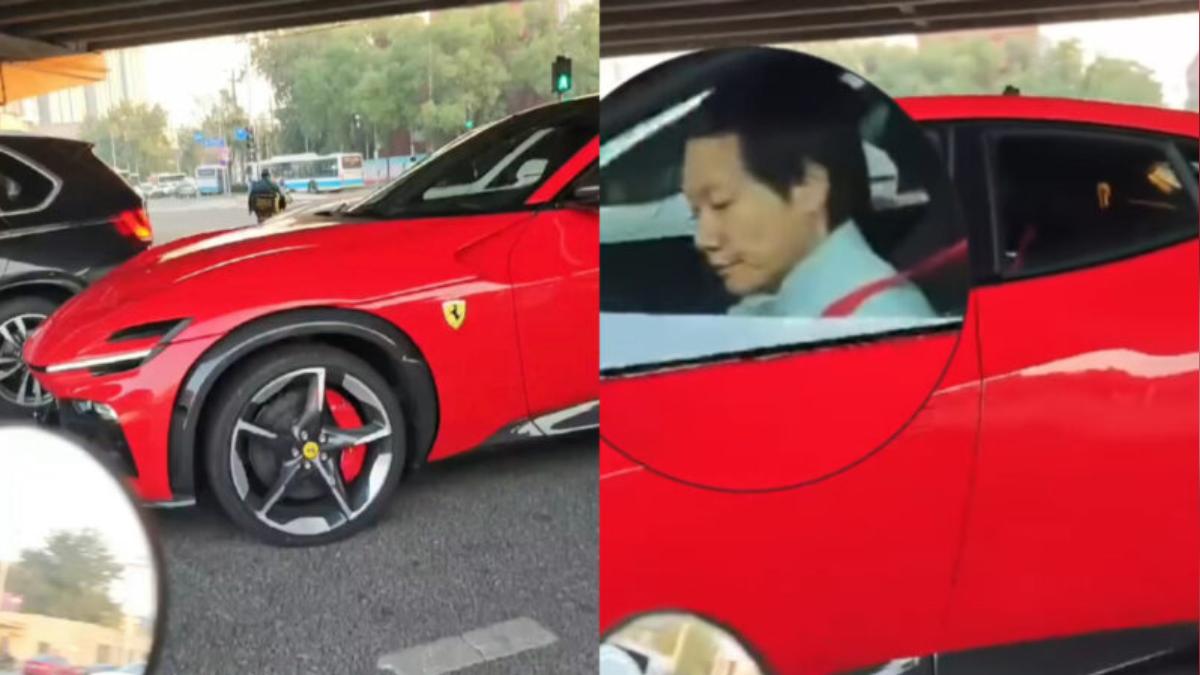 才宣布旗下電動車要發表!雷軍開法拉利被捕捉 網:為準備新車?