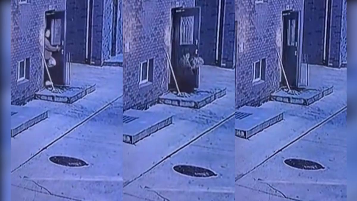 家門口有洞!婦人剛出門下秒原地消失 網笑:這是真社恐