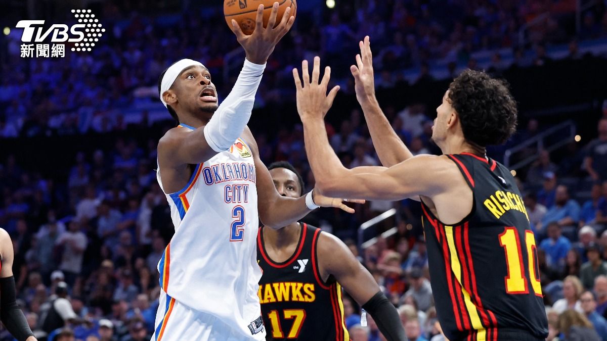 NBA/35分準大三元領軍!SGA全能秀 雷霆24分差劈落老鷹