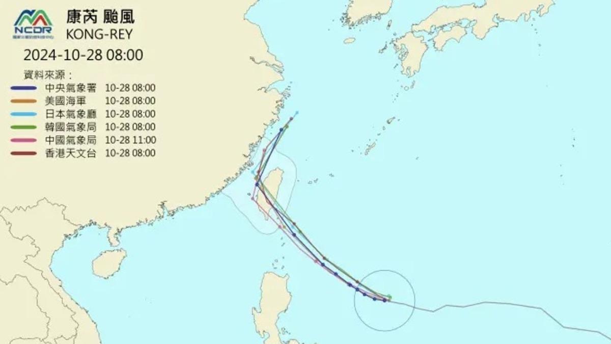 天氣/康芮恐穿心!「這天颱風假」機率衝高 2大氣象專家一致:全台都有機會