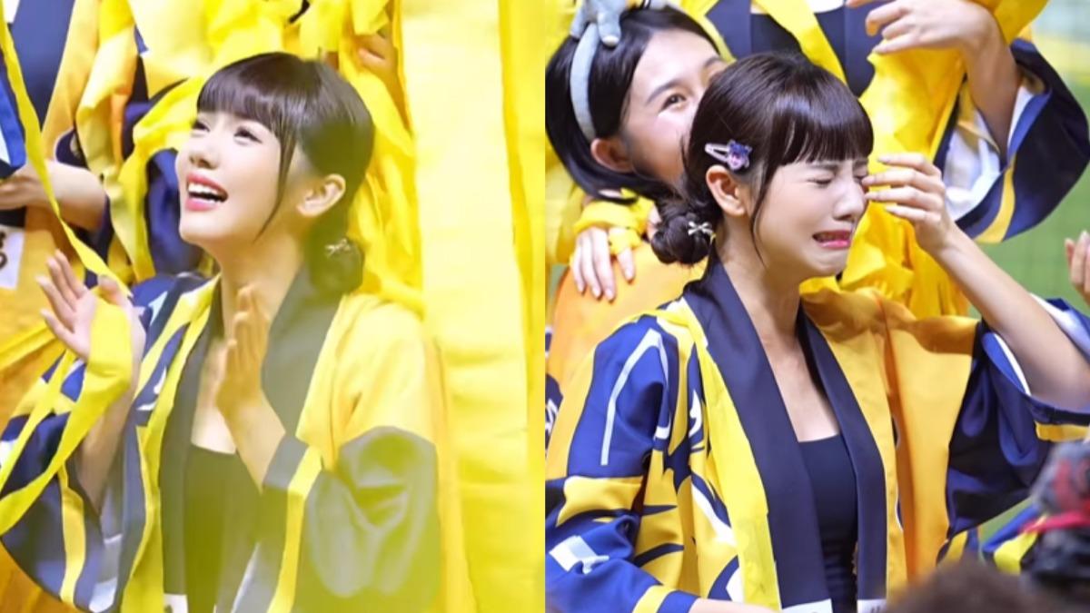 夏蕾激動落淚,哭相引發關注。(圖/翻攝自abby28920 IG)