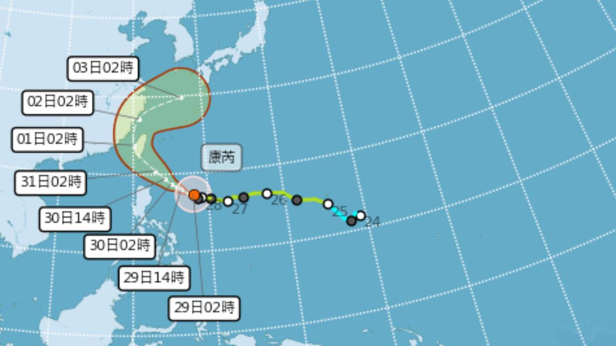 天氣/最快今晚發海警!康芮恐穿心「全台躲不掉」 專家估陸警時間點