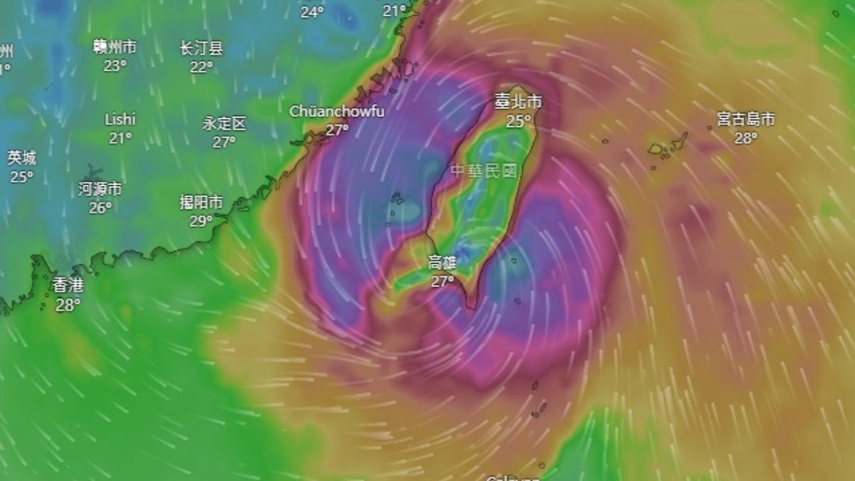 康芮颱風假連放3天? 專家「全台有感」:6區強陣風飆10級以上