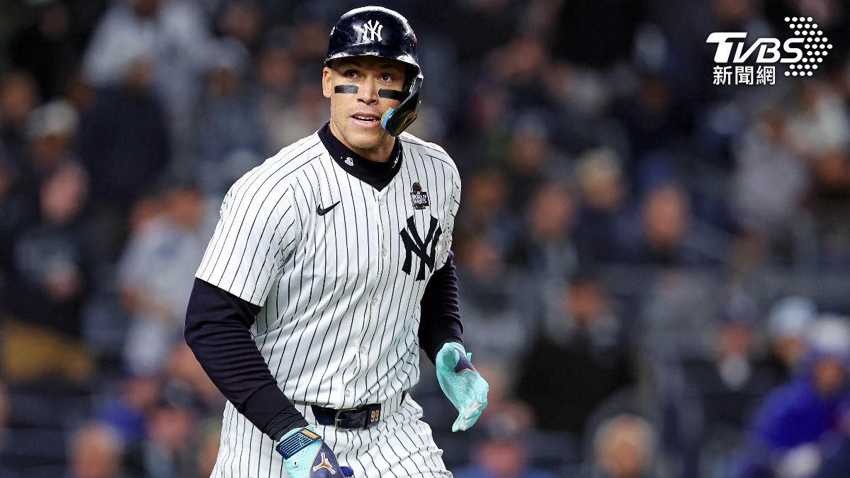 紐約洋基重砲手「法官」賈吉(Aaron Judge)世界大賽表現不佳。(圖/達志影像路透社)