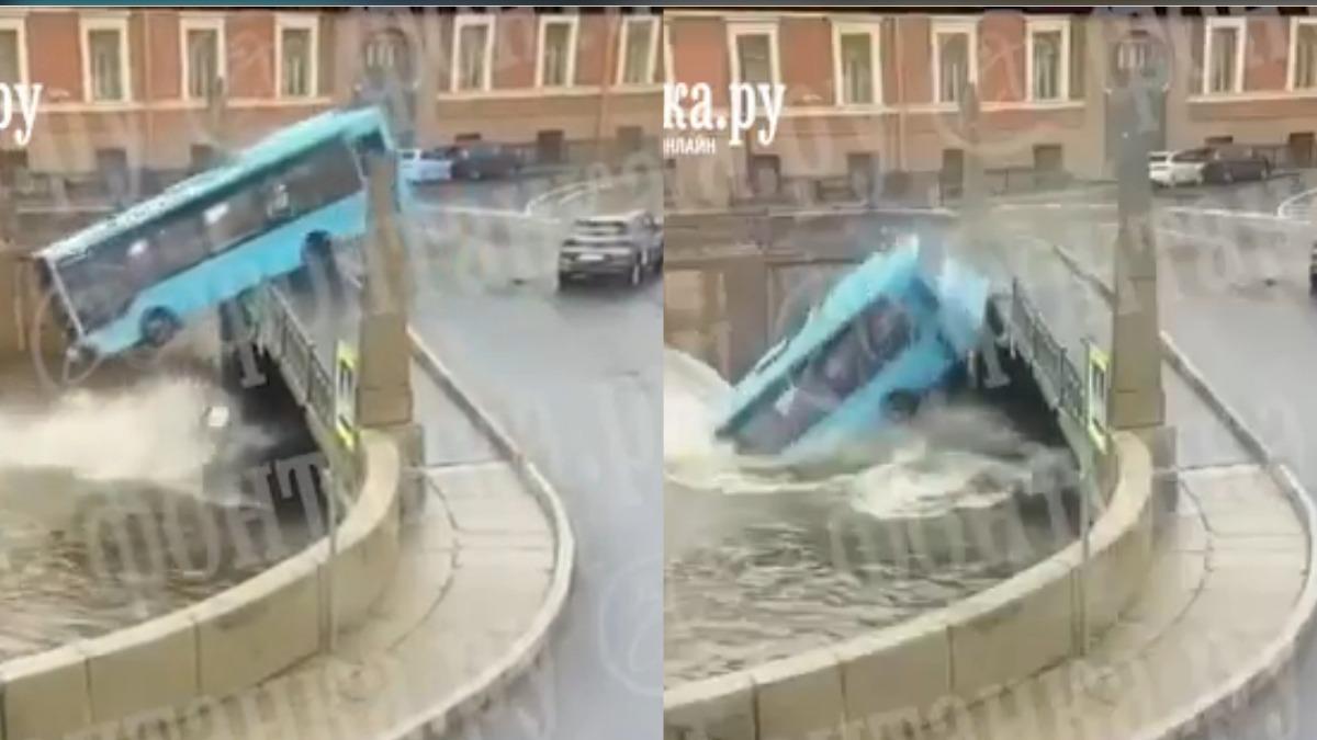 俄羅斯公車墜河滅頂「7人死亡」奪命畫面曝光