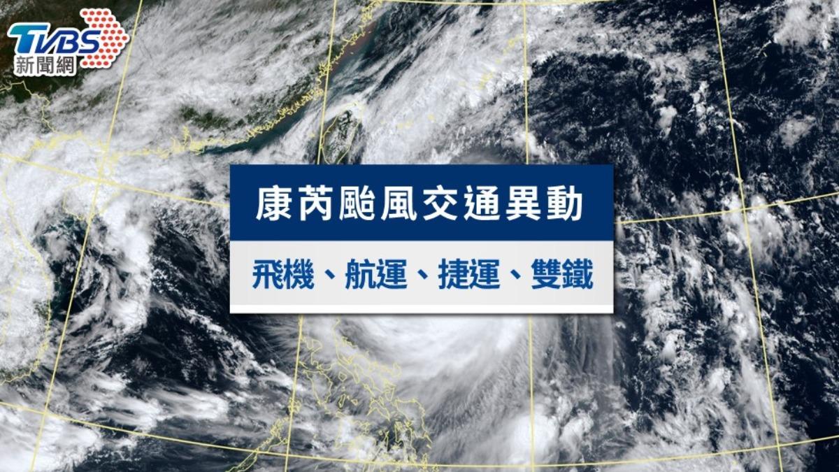 康芮颱風交通異動》飛機/航運/捷運/台鐵/高鐵不斷更新
