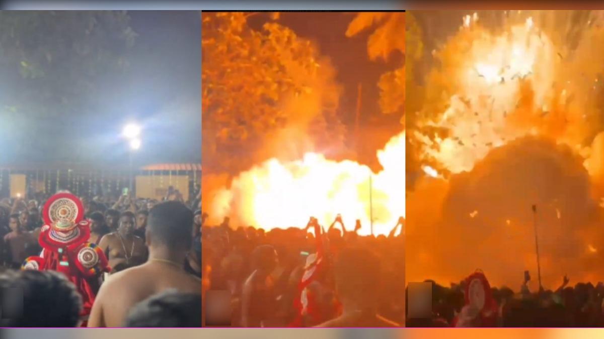 印度寺廟慶典「煙火倉庫大爆炸」逾150傷　瞬冒火球恐怖畫面曝