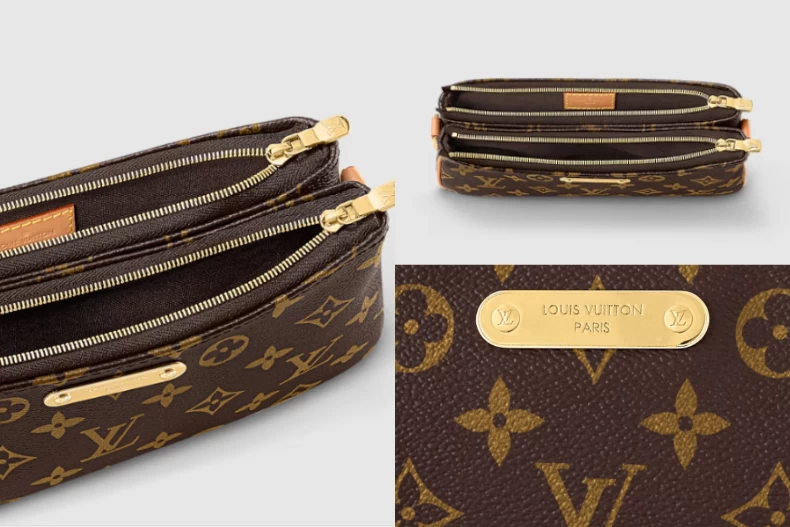 LV新款LIV Pochette手袋,用雙層設計的包身。(圖/翻攝自Louis Vuitton®)