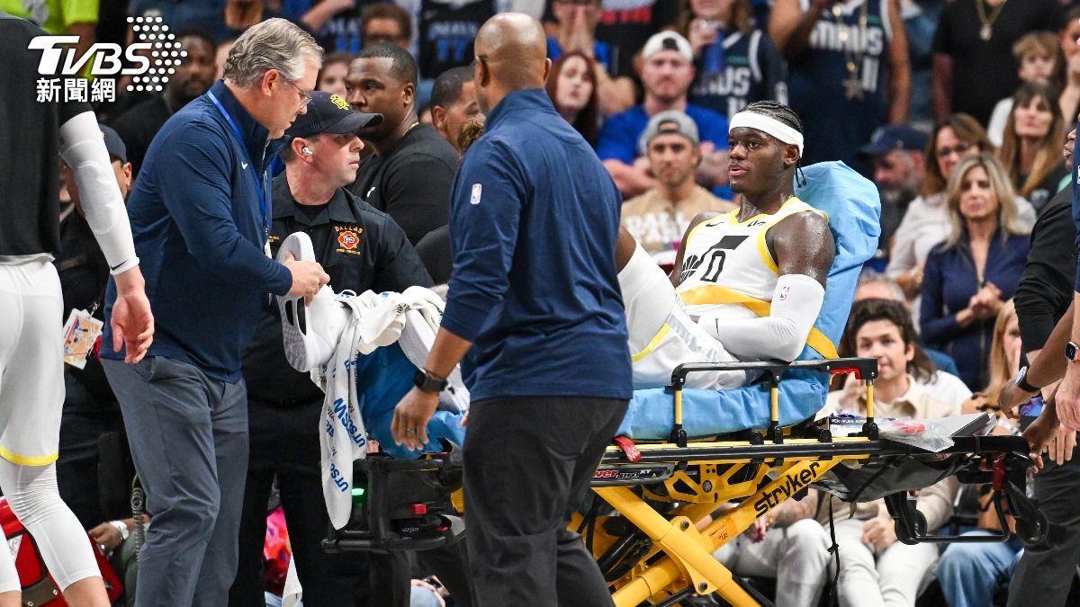 NBA/右腿離奇外折!爵士新星前鋒傷勢曝光 剩餘賽季將報銷