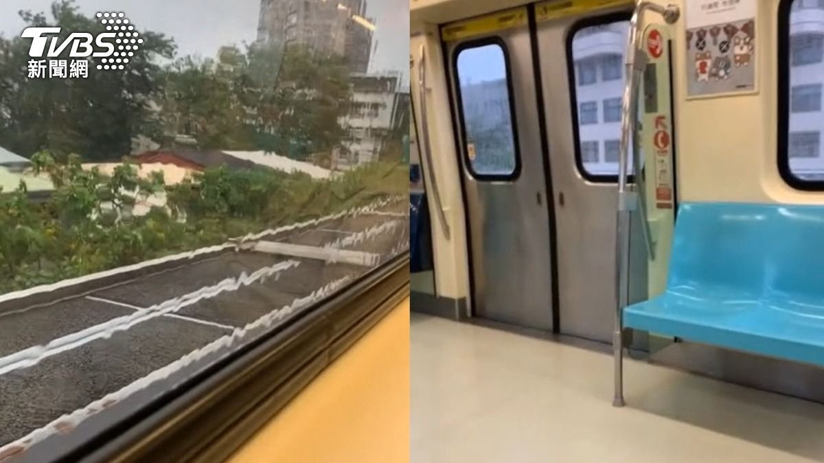 快訊/強颱康芮風速強勁 北捷文湖線、高架平面路段停駛