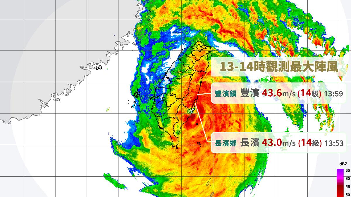 天氣/康芮登陸颱風眼看不到了 氣象署估今天這時「減弱成中颱」