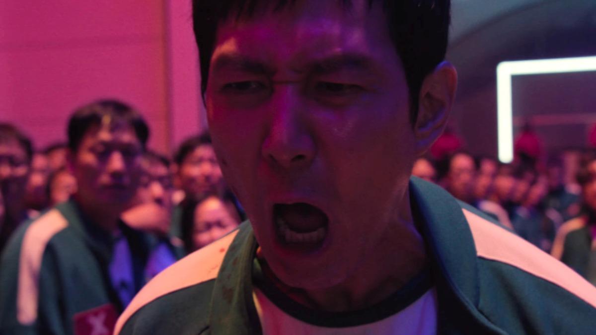 李政宰怒吼試圖阻止遊戲進行。(圖/翻攝自Netflix Taiwan YouTube)