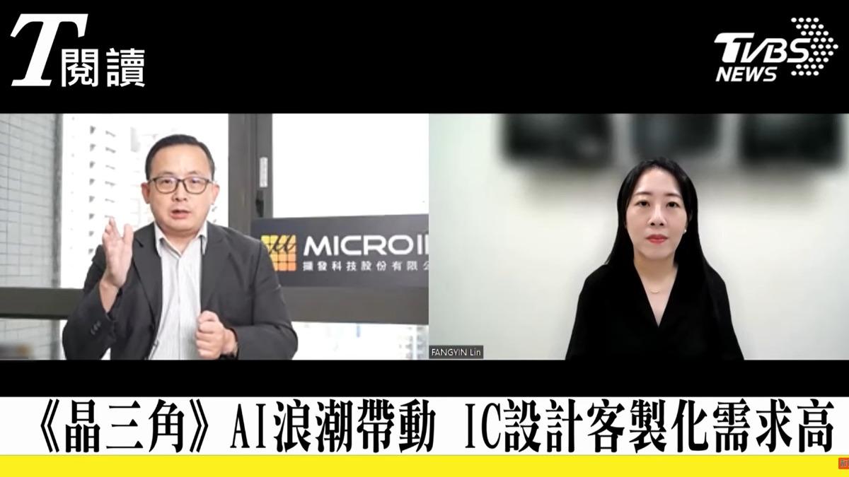 擷發科技董事長楊健盟接受T閱讀訪談(圖/TVBS提供)