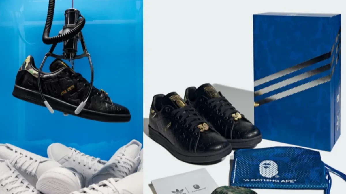 BAPE X adidas推出的 STAN SMITH 運動休閒鞋。（圖／翻攝自adidas官網）