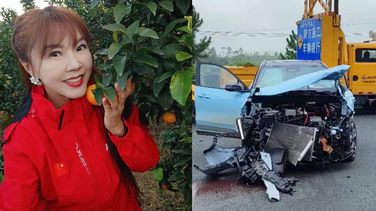舔出新高！劉樂妍「車頭撞爛」躲死劫　驚呼：感謝中國製造