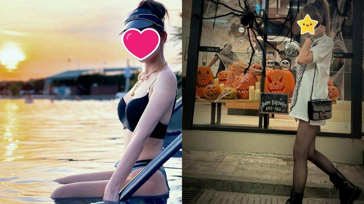 身家破2億！女星「性感黑絲」秀少女身材　百萬限量愛馬仕包超搶眼