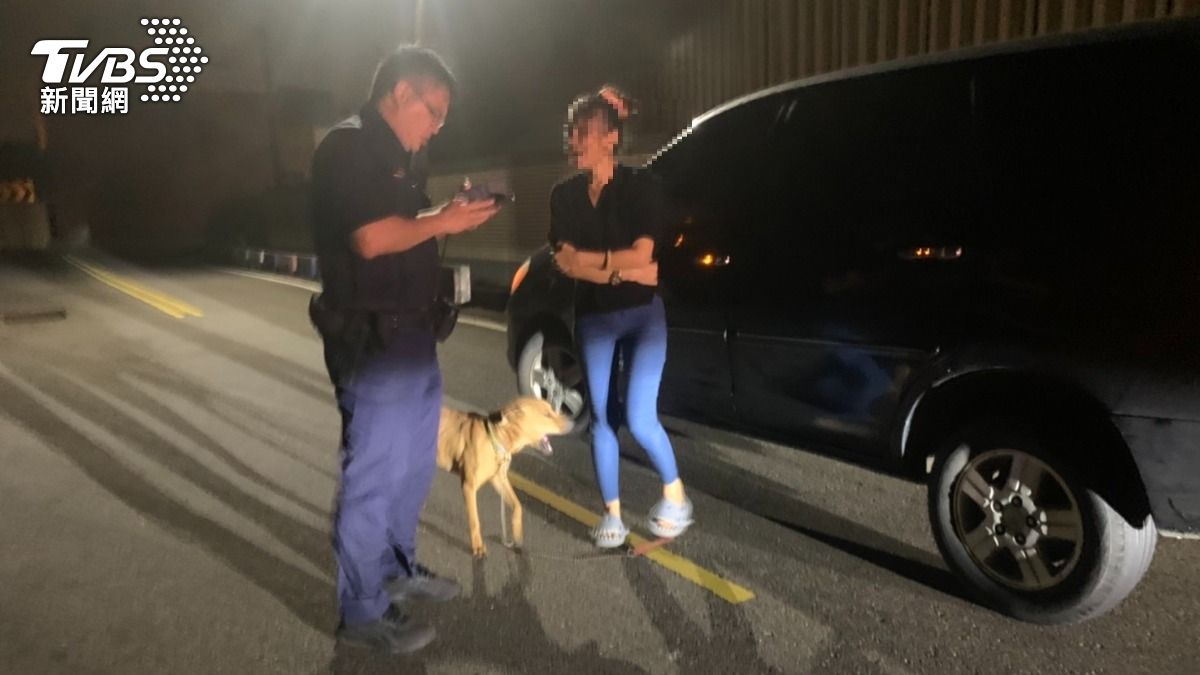 警方聯繫上小黃狗的飼主。（圖／TVBS）