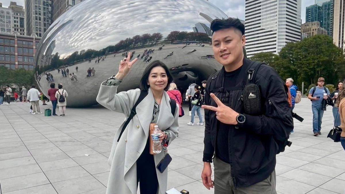 TVBS主播彭惠筠與攝影記者鍾尹倫,將從中西部大城芝加哥進行華人民眾選情採訪。(圖/TVBS)