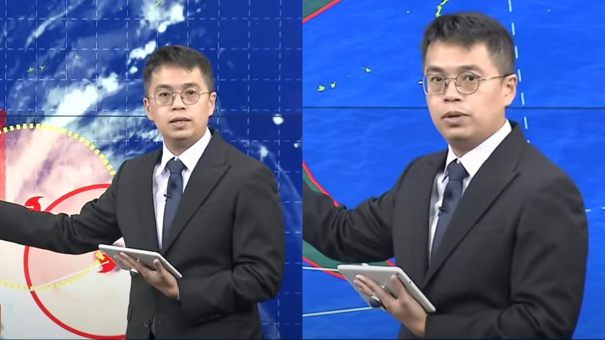 網友發現林伯東的眼鏡框「一圓一方」不對稱。（圖／TVBS資料畫面）