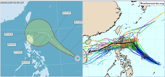 颱風-銀杏颱風-銀杏颱風路徑-最新颱風路徑-最新颱風動態-氣象署-颱風台灣