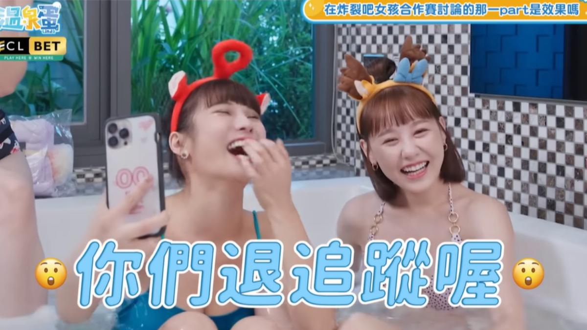畇二(右)被Dora踢爆退她追蹤。(圖/翻攝自《琳妲是0蛋》YT頻道)