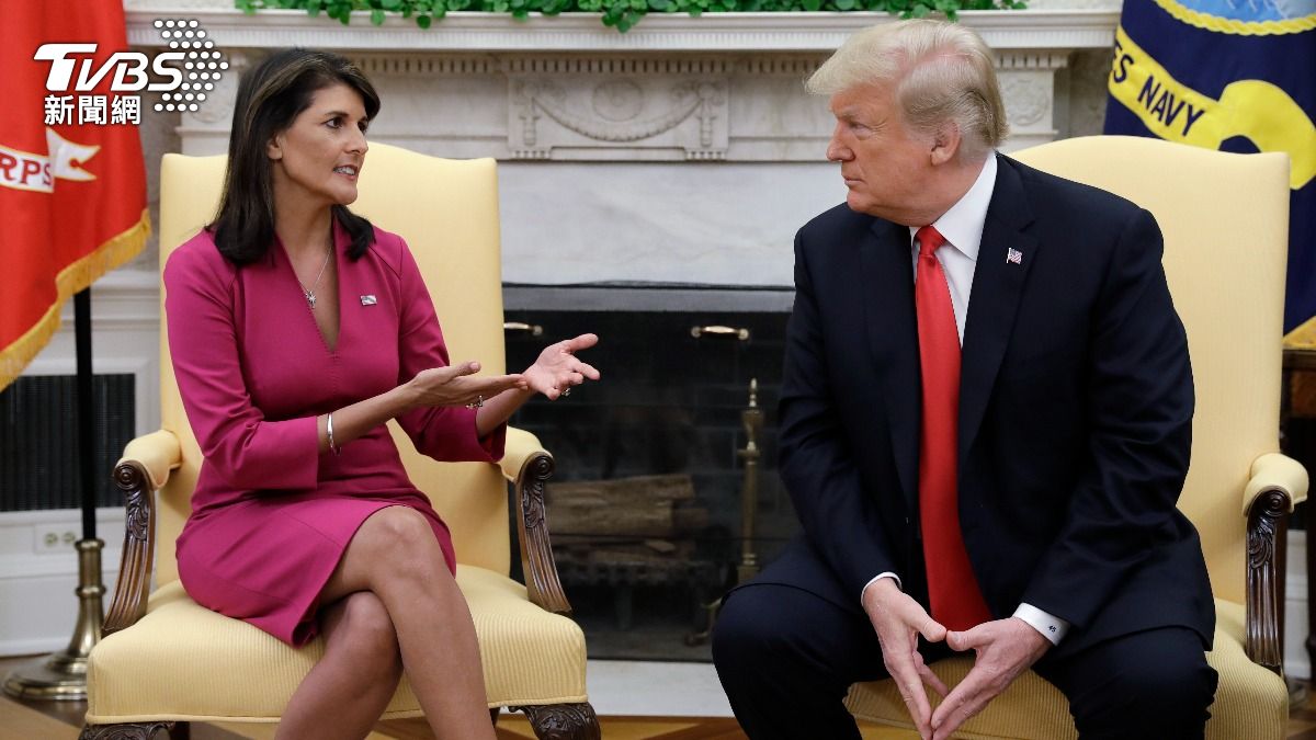 美國前駐聯合國大使海莉(Nikki Haley)。(圖/達志影像美聯社)