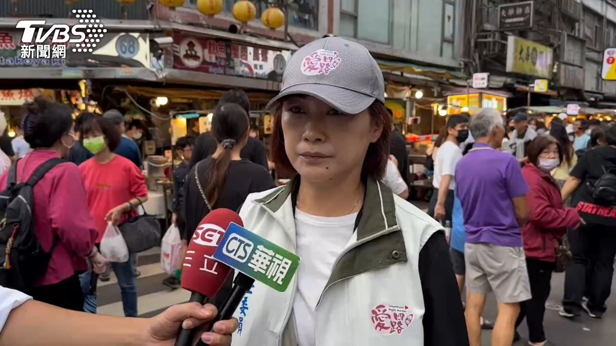 基隆市愛四路夜市攤販管理委員會主任委員陳慧君。（圖／TVBS）