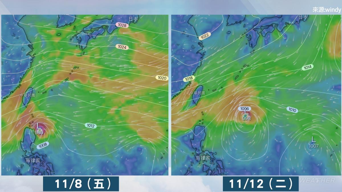 天氣／雙颱風互尬？銀杏東方恐生「桔梗」　氣象署曝動態