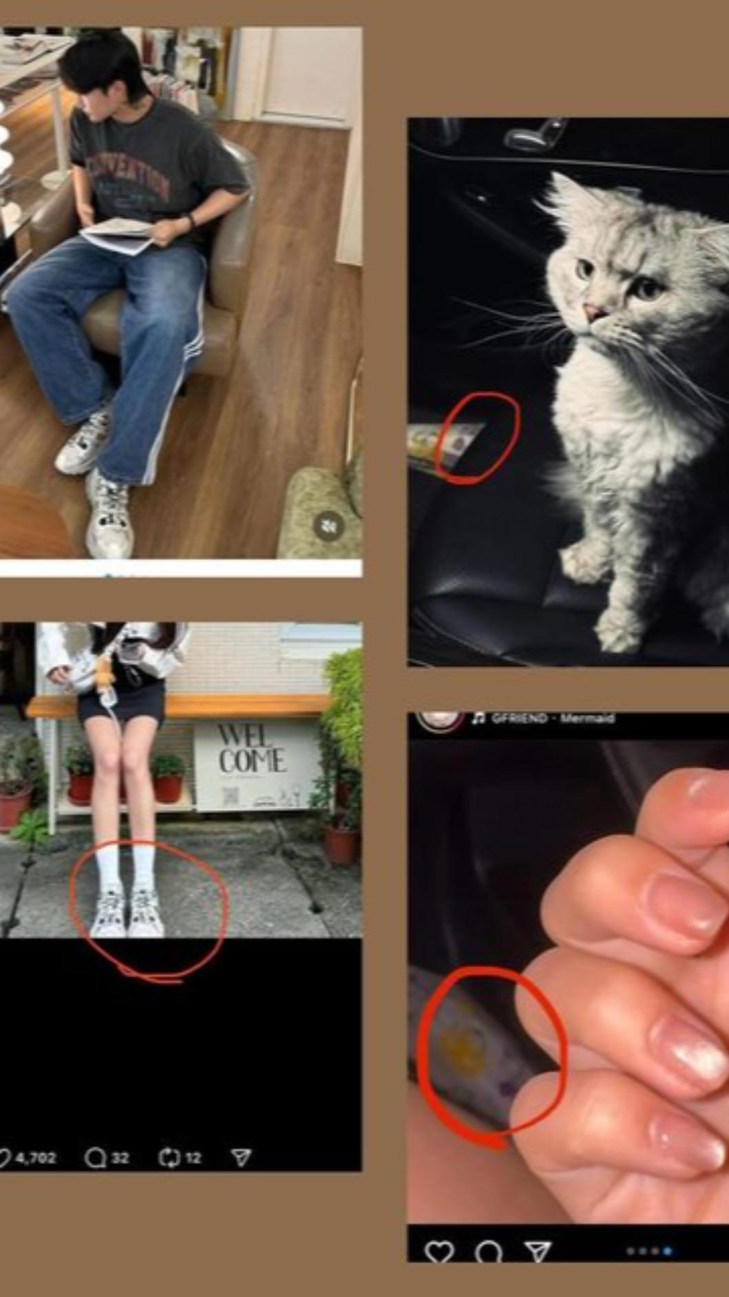 有眼尖網友發現2人疑似交往證據。（圖／翻攝自PTT）
