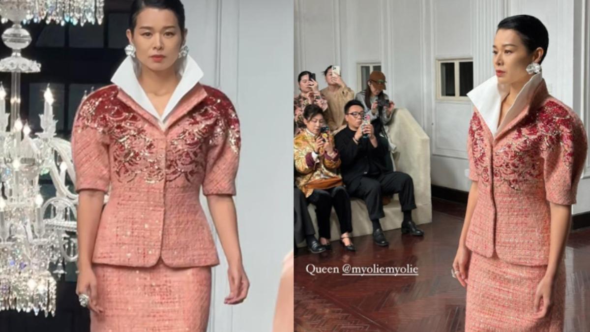 44歲胡杏兒獲邀任時裝模特!攜手惠英紅走秀 夢幻組合氣場全開