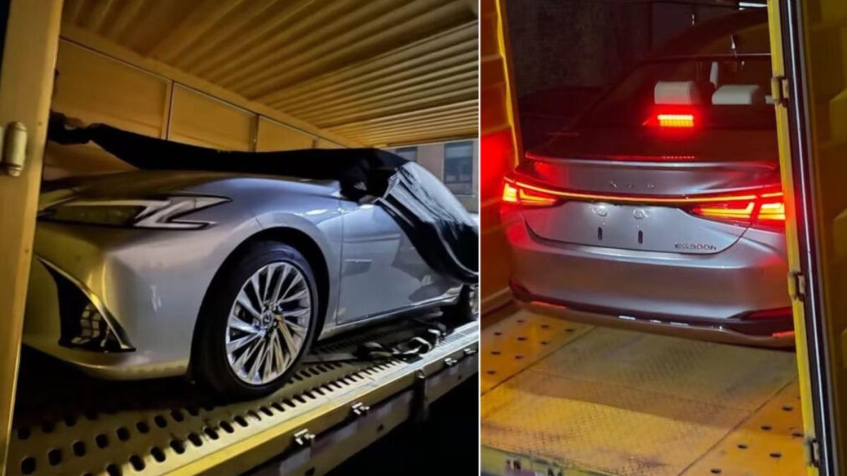 Lexus ES無偽裝照片顯示在設計上仍保留品牌經典的家族元素。LED尾燈組樣式看來也沒有變動,只是有貫穿式LED燈條連接,並在加入L型導光條,至於後保險桿線條差異度也不大。(圖/翻攝自IG@japanese_cars.co)
