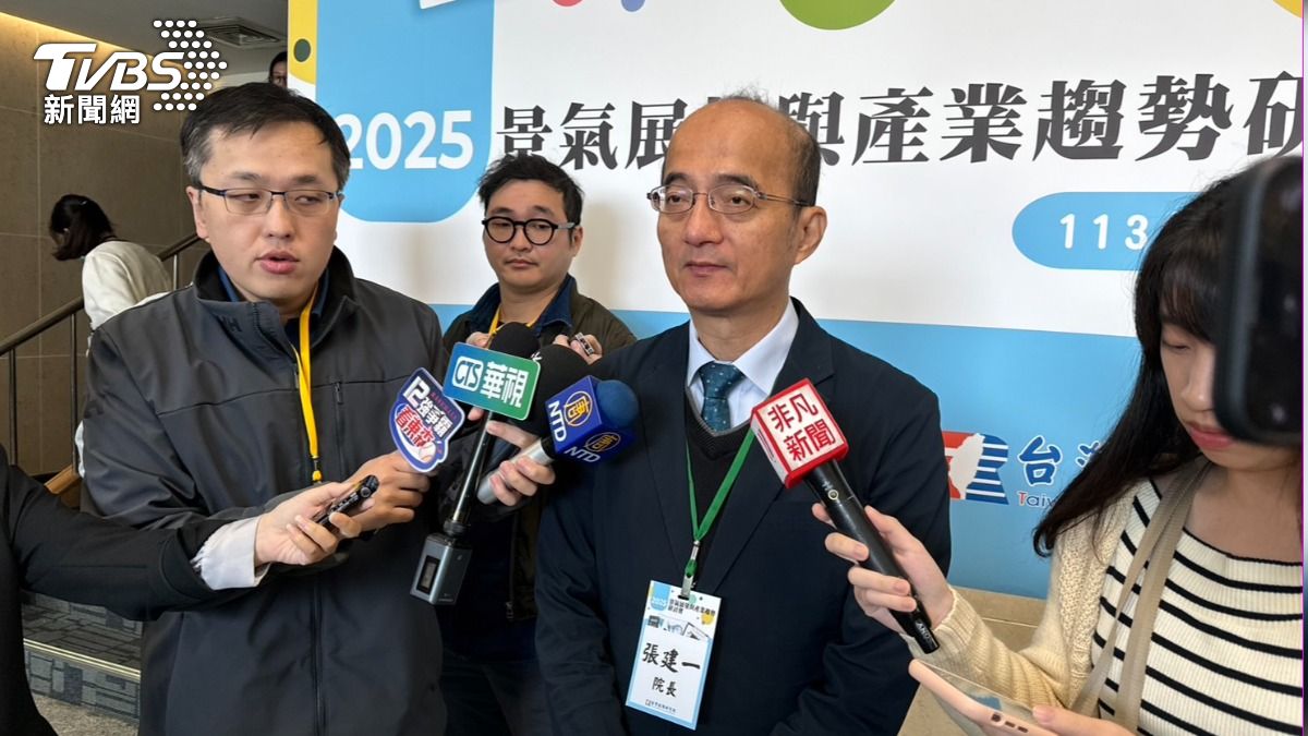 台經院院長張建一。(圖/謝佩穎攝)